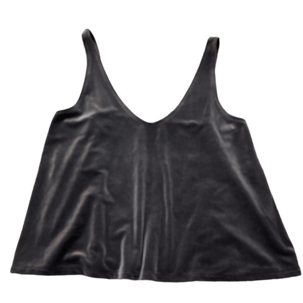 Madewell Velvet Oversized Boxy Sleeveless Top